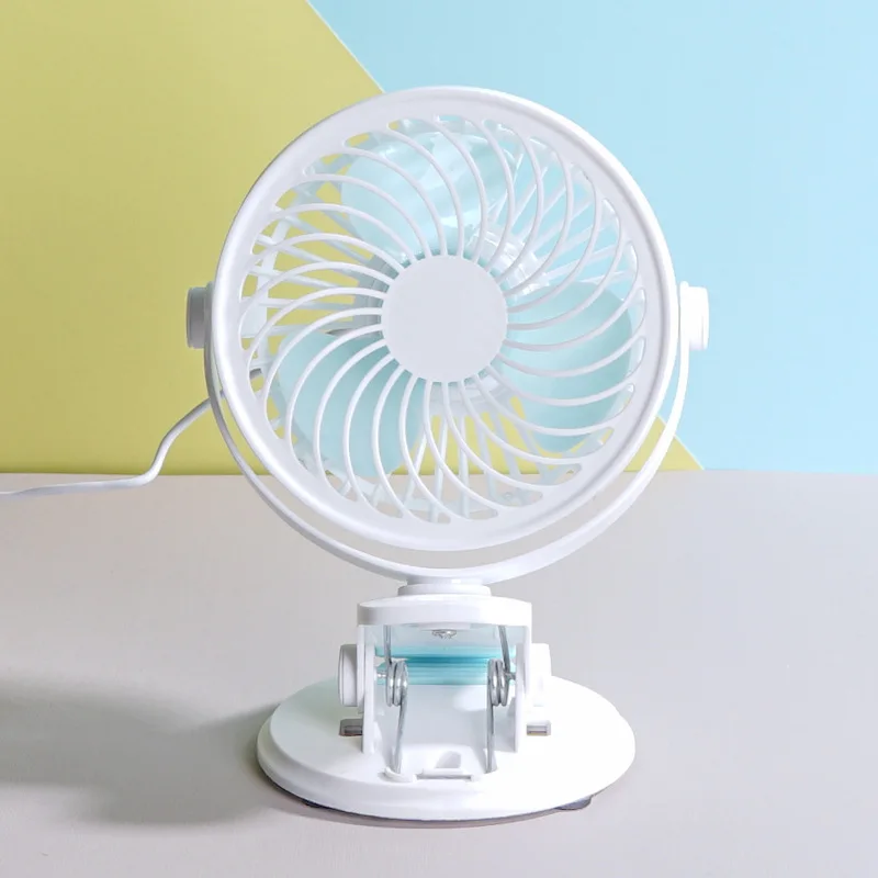 

New Style USB Small Fan Creative Desktop ya se Clip Fan Mute Mini Small Electric Fan 5-Inch Fan