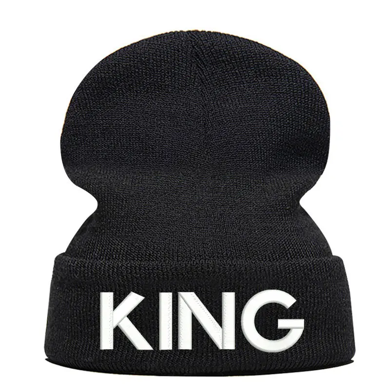 Шапка King Beanie с буквенным принтом шапка Skullie вязаная носок зимняя Осенняя шляпа