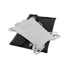 

40%HOT Stainless Steel Folding Wood Stove Camping Burner Cook Picnic Burning Furnace