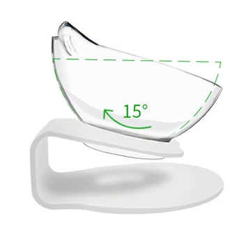 

Pet Cat Feeder Transparent Bowl With Stand Base Anti-Skid Pet Food Dish Water Bowl For Small Dogs Cats Clear Bowls Are Removable
