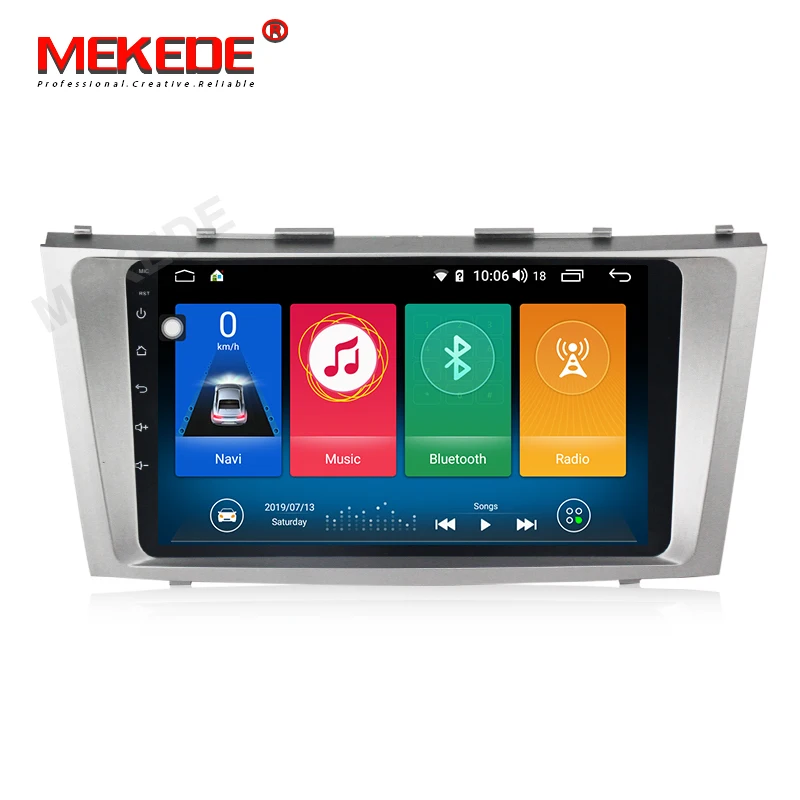 Perfect MEKEDE Android9.0 Eight core Car multimedia player Car DVD gps navigator for toyota camry 2007-2011 with 64G ROM BT radio 1