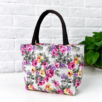 

Simple Fashion Women Messenger Bags Canvas Flowers Printed Zipped Girls Handbag Ladies Shoulder Bag Big Capacity -OPK