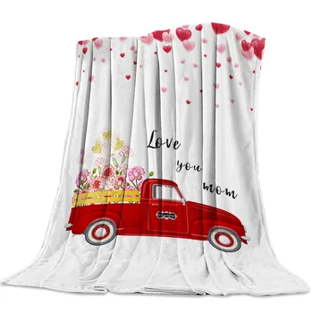 

Mother'S Day Love You Mom Soft Fleece Throw Blanket Blanket Fleece Blanket Sofa/Bed/Plane Travel Plaids Bedding Towel