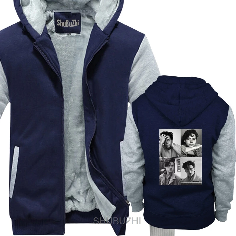 Cole Sprouse Толстовка Cole Sprouse Collage B W толстовки повседневные классические забавные толстовки с принтом Большие размеры зимнее плотное теплое пальто на молнии sbz8383