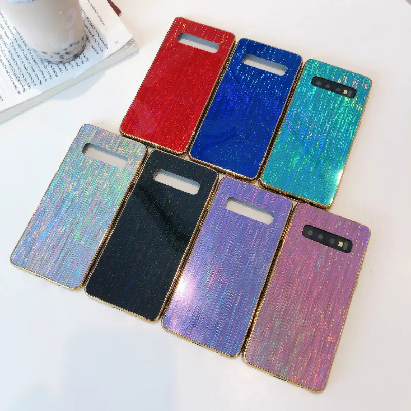 Роскошные лазер с перекрестным ремешком чехол для телефона для samsung galaxy note10 pro S10 S8 S9 плюс note9 note8 A8 A6 A7 A9 A10 A50 A70 J6
