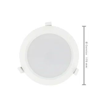 

LEDLUX FP0925N 25W neutral white headlight Led recessed ceiling lamp round for shop Diameter 170mm IP44