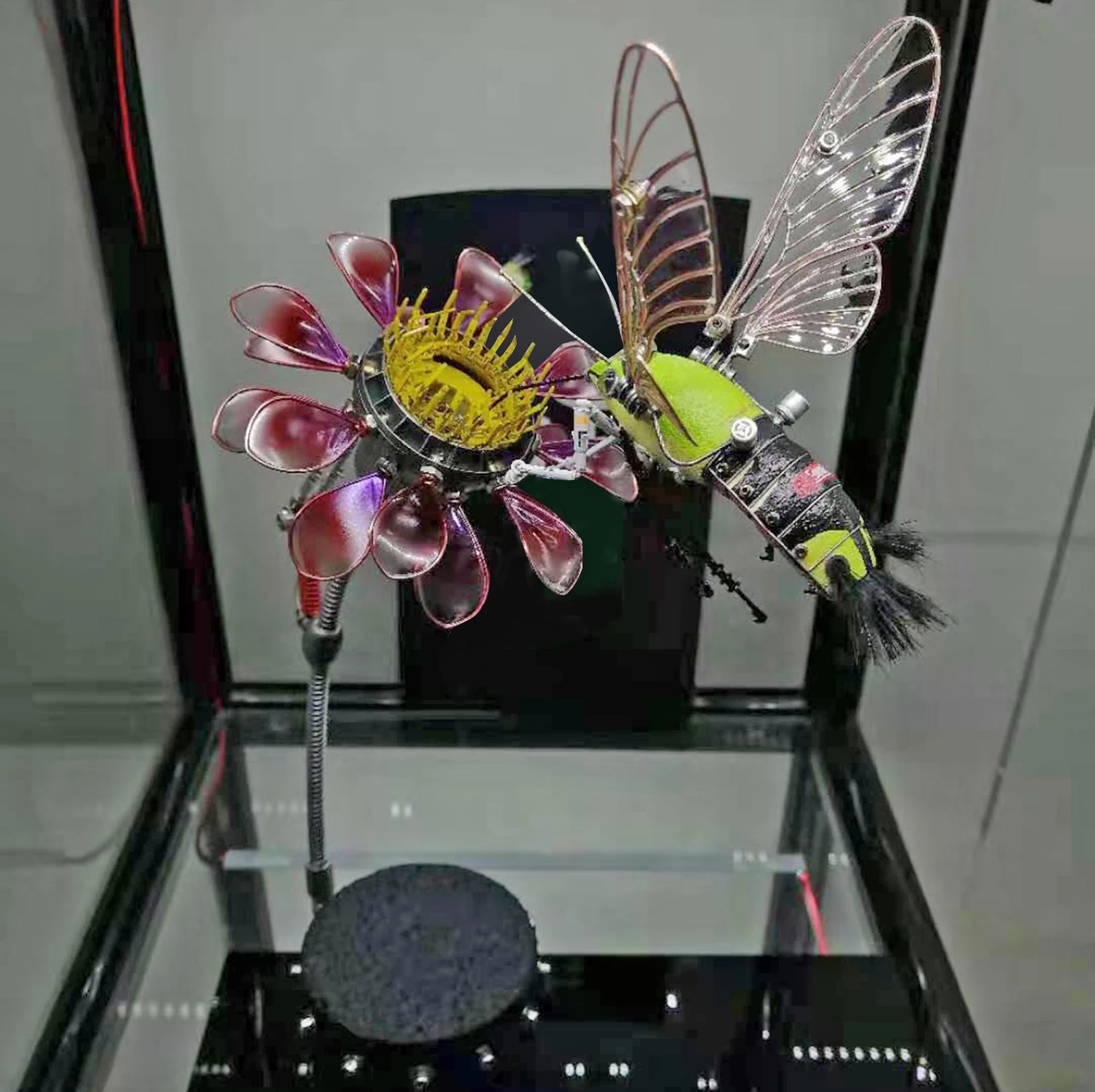 Diyスチームパンク動物メカニカルモデルキット3dメンタルパズルアセンブリクラフト 蜂の花 Model Building Kits Aliexpress