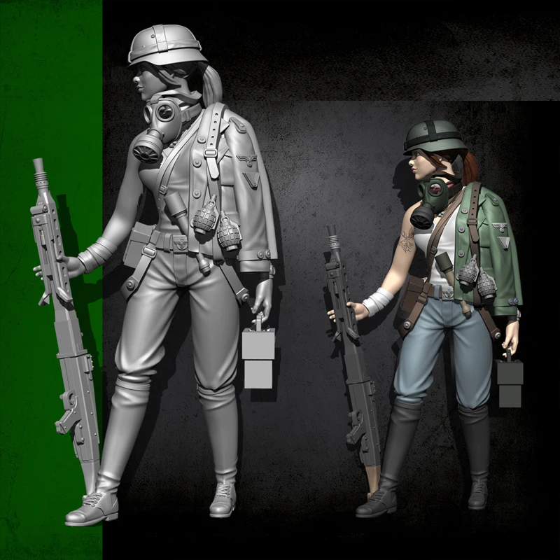 Best Shopping Deals Online Unpainted 1/35 Mechanical female soldier