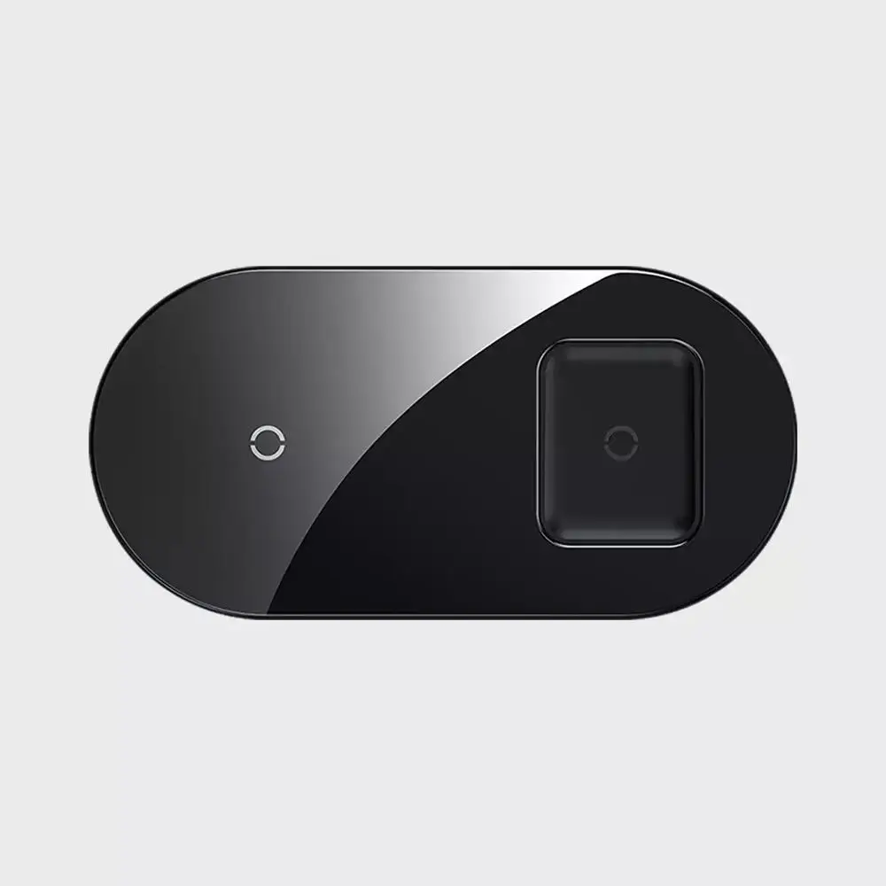Xiaomi 2-в-1 Беспроводной Зарядное устройство 15 Вт двойной устройства быстрой зарядки интеллигентая(ый) двухканальная видеокамера с защитой Беспроводной Зарядное устройство для мобильного телефона, гарнитура