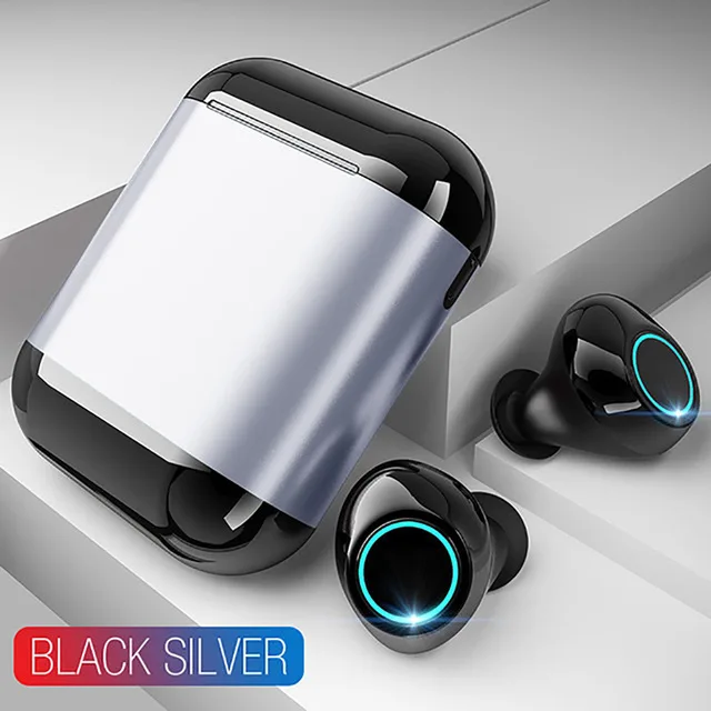 S7 Bluetooth наушники TWS наушники беспроводные Bluetooth наушники Lnnovation коробка для хранения зарядки мини HiFi Качество звука гарнитура - Цвет: S7 Silver