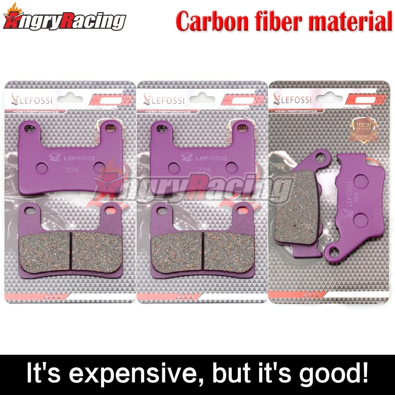 Carbon fibre Front Rear Brake Pads For BMW S 1000 R S1000R Naked S 1000