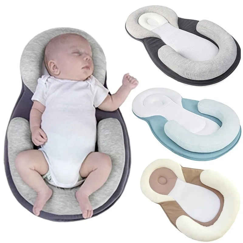 

Newborn Pillow Toddler Pillow 100% Cotton Babies' Shaping Pillow Sleep Positioning Anti-Head Baby Pillow Anti-Rollover