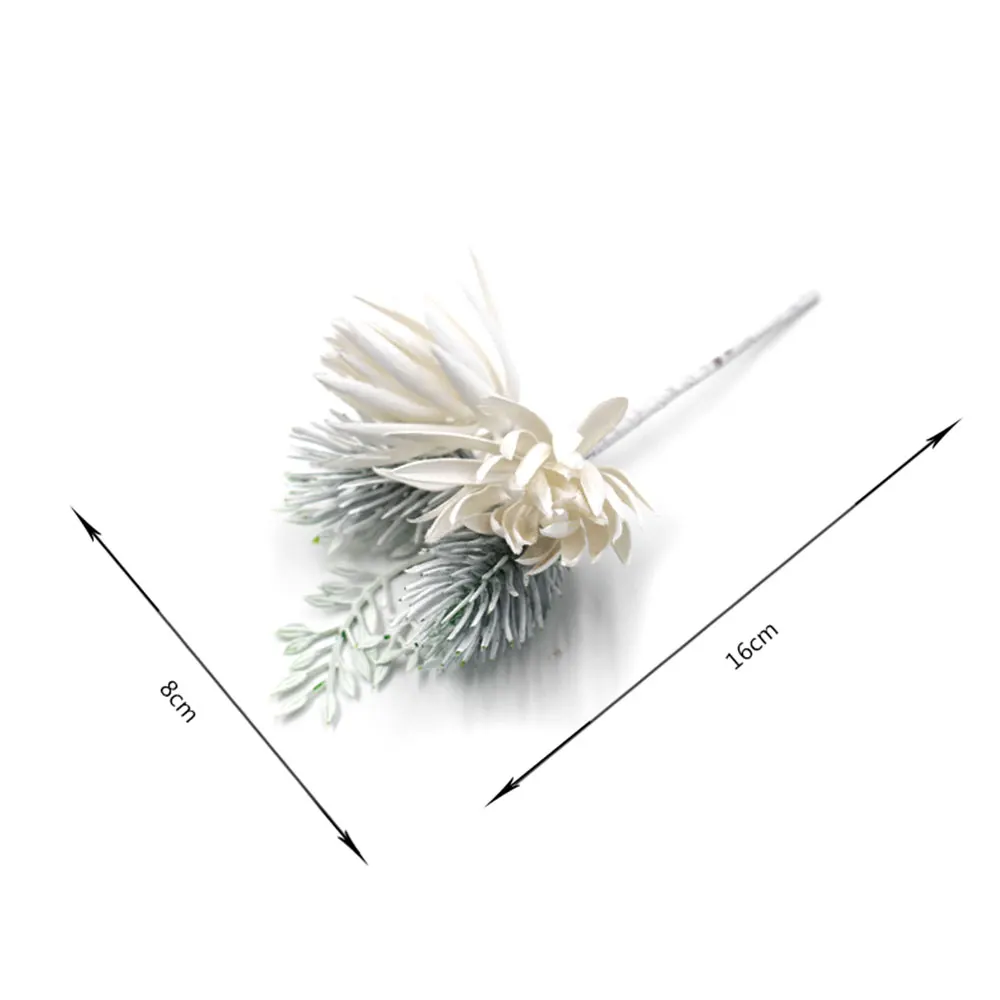 6Pcs/Lot Artificial Flowers Pineapple Grass Fake Plant For Wedding Christmas Decoration DIY Craft Home Decor Wreath Scrapbooking