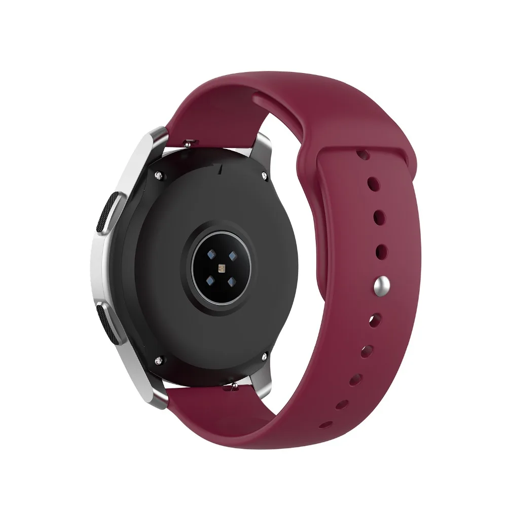 Силиконовый ремешок для часов для Xiaomi Huami Amazfit GTR 47 мм 42 мм спортивный Смарт Браслет сменный 22 мм ремешок для Amazfit Stratos 2 - Цвет: Red Brown