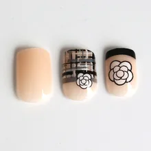 Напрямую от производителя продавая качество в настоящее время Доступные наклейки для ногтей 24+ 6 шт светлый телесный цвет геометрические розы набор ноготь