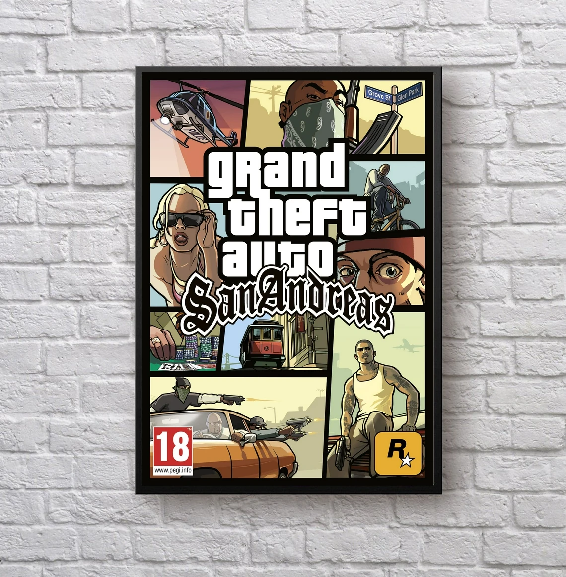 

Grand Theft Auto 5 Video Game Canvas Poster Home Wall Painting Decoration (No Frame)