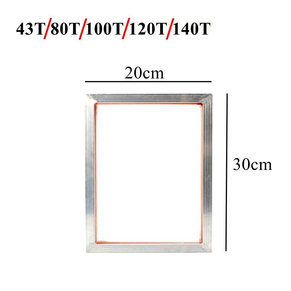 43T/100T/120T/140T Silk Screen Printing Kit Set Aluminum Frame + Hinge Clamp + Emulsion Scoop Coater Squeegee Tool Parts Kits screen printing mesh,silk screen coating tool