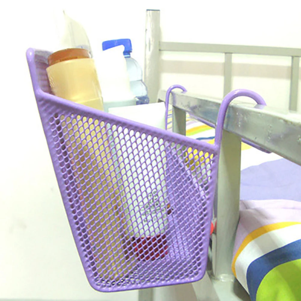 Металлическая сетчатая подвесная корзина для кровати в общежитии железная