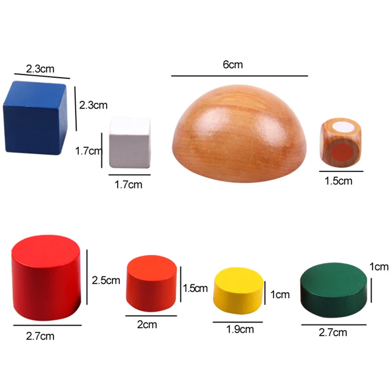 Most effective  Kids Wooden Blocks Geometric Balancing Game Toys Montessori Learning Educational Toys Children Fami