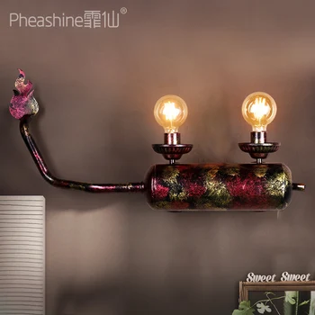 

Industrial style, individual creativity, motorcycle exhaust pipe, iron wall lamp, retro and nostalgic modeling wall lamp
