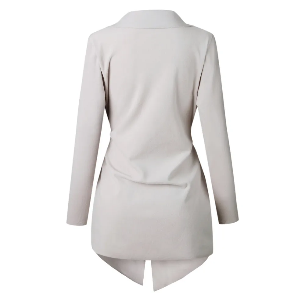 Jaycosin Fashion Women Winter Warm Open Front Jacket Pockets Coat Stylish Long Sleeve Comfortable Cardigan Jacket Coat 24#4