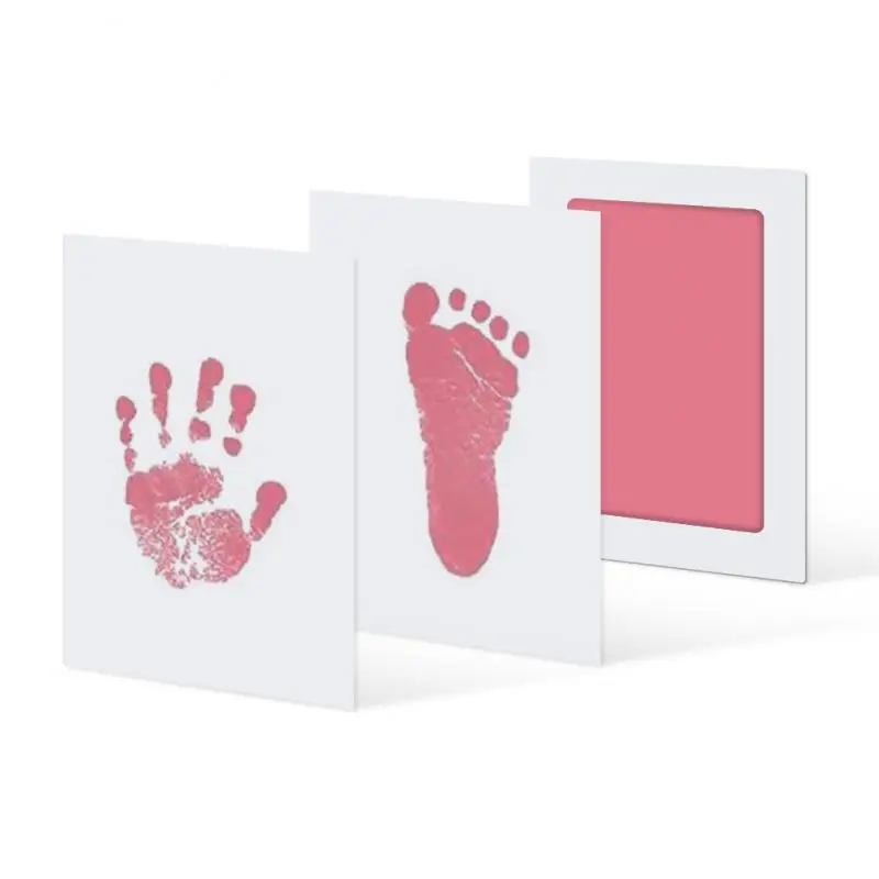 baby boy souvenirs and giveaways	 Cute Safe Non-toxic Baby Inkless Handprint Footprint Kit Hand and Foot Prints for 0-6 months Newborn Gift Decoration newborn family photos