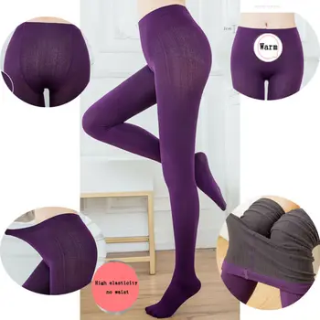 

Womens Ladies Thick Warm Fleece Lined Thermal Stretchy Winter Skinny Pants High Tight Slim Long Trousers Fashion