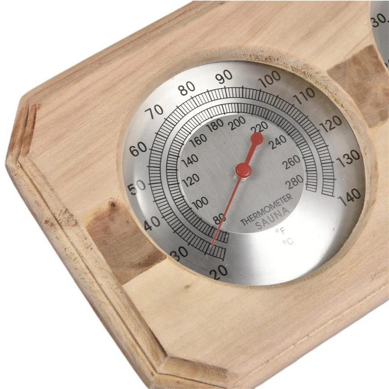 Двойной циферблат с термометром и гигрометром декоративные часы для Крытый настенный Температура влажности Измеритель и множество других