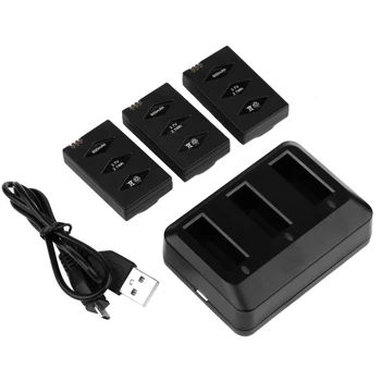 

Li-po Batteries Protective Lightweight Time Saving Accessories Drone Toys Charger Set Circuit Plastic 3 Ports Rapid For Parrot