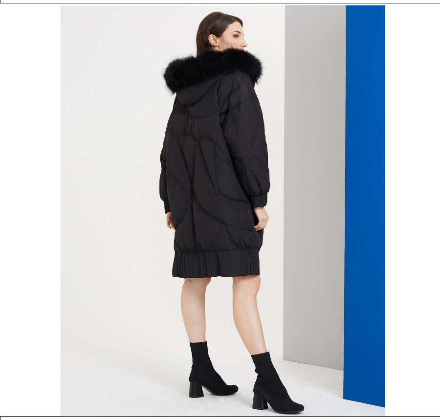 White Duck Down Parka Winter Warm Outwear Winter Long Coat Women Hooded Long Down Jacket Women's Thick Fashion Down Parkas
