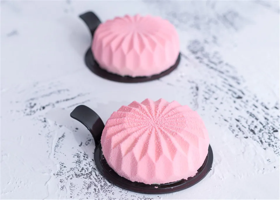 6 отверстий круглый силиконовые формы торт пресс-формы для выпечки Fondant(сахарная) пресс-форма фрукты кастрюля для Мусса формы для шоколадных конфет формы выпечки инструменты