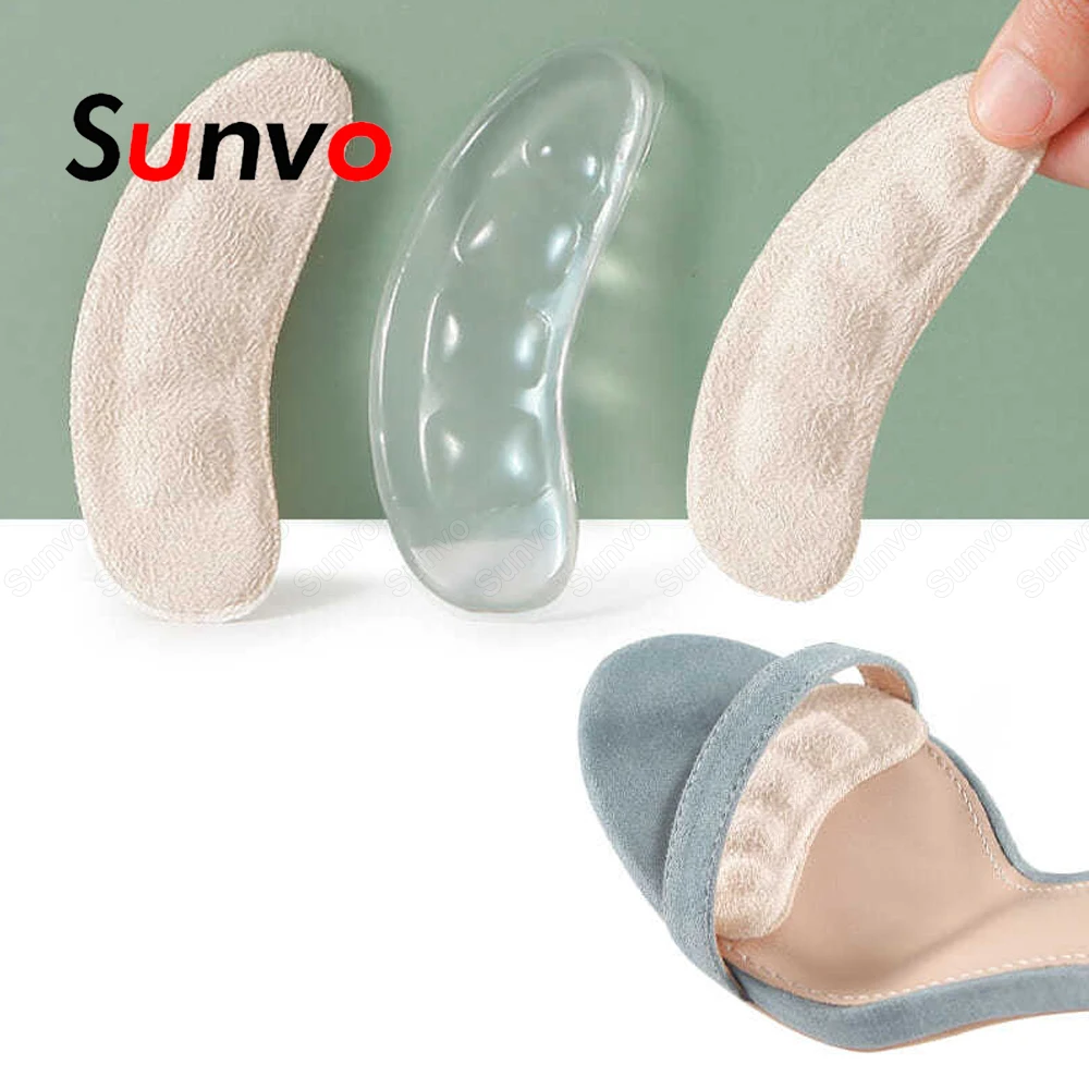 Silicone Pads Women's Shoes Non-slip Inserts Self-adhesive Forefoot Heel Gel Insoles Heels Sandals Anti-Slip Foot Pad