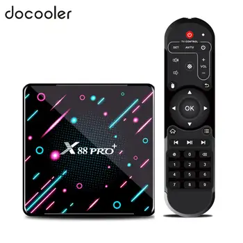 

docooler X88 PRO PLUS Android 9.0 Smart TV Box RK3368 UHD 4K H.265 Set Top Box 4GB/64GB 2.4G/5G WiFi BT4.0 X88 PRO+ Media Player