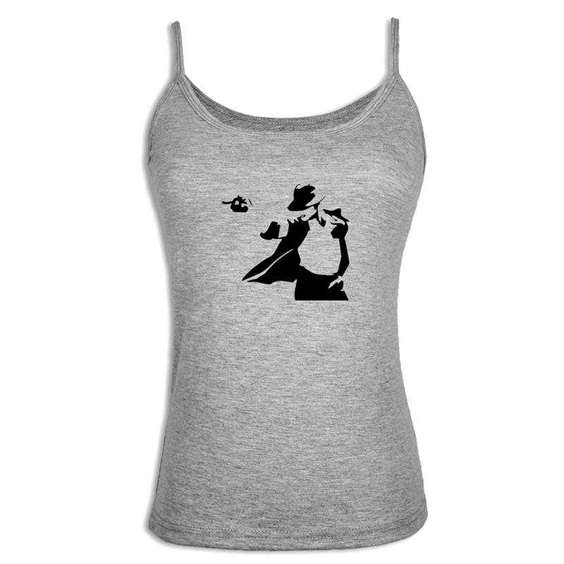The Nightmare Before Christmas Sally I Sense There's Something in the Wind Ladies Sexy Vest Singlet Cotton Strappy Tank Tops - Цвет: iaSingletS1173G