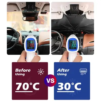 

Car Sun Shade Protector Parasol Auto Front Window Sunshade Covers Auto Sun Protector Interior Windshield Protection Accessories