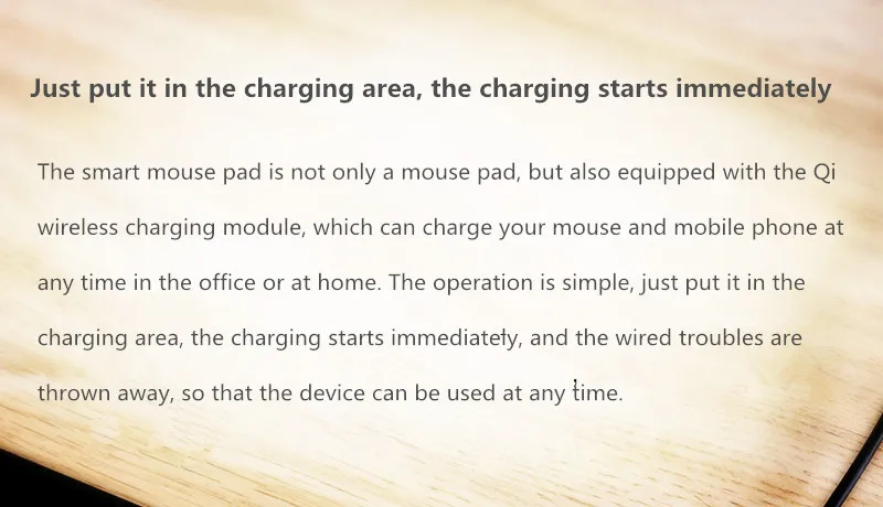 Original Xiaomi MIIIW Mouse Pad Smart Qi Standard Support Mi Mix2S Wireless Charging Mousepad ABS Mouse Mat RGB Light Mouse Pad (5)