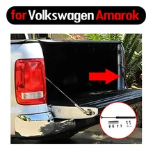 Amortiguador de puerta trasera de acero inoxidable para coche, accesorios de captación para Volkswagen Amarok 2011-2021, Kit de amortiguación de resortes de Gas fácil de subir