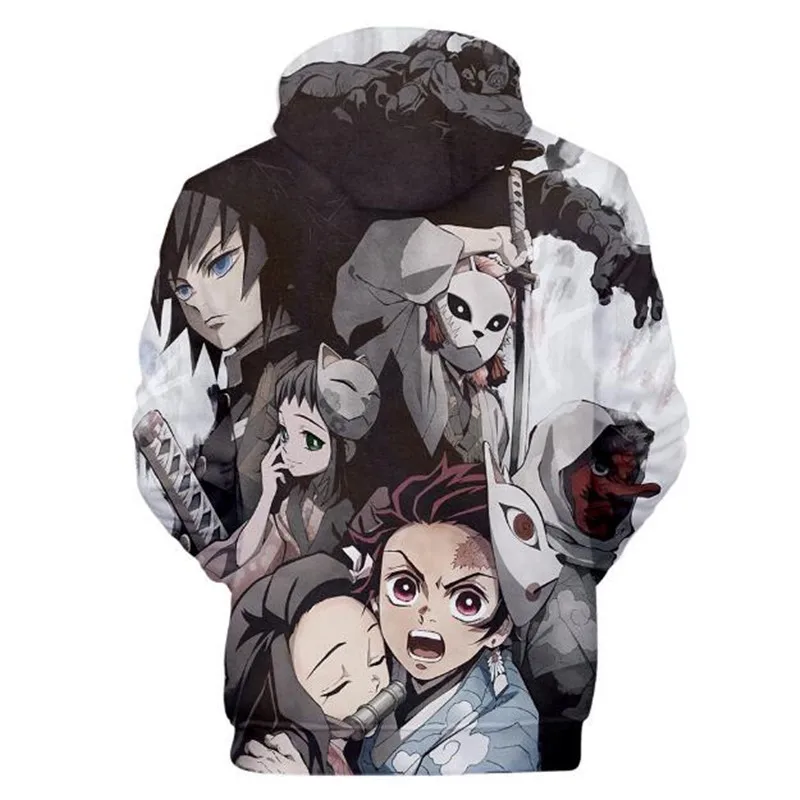 Demon Slayer: Kimetsu no Yaiba Косплей Kamado Tanjirou та же Толстовка для мужчин и женщин Взрослый Детский свитер с 3D принтом Новинка