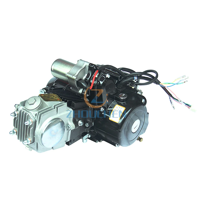 Mini Dirt Bike 110cc Electric Foot Start Engine High Performance Aluminum Motorcycle Motor Engines For Mini Dirt Bike