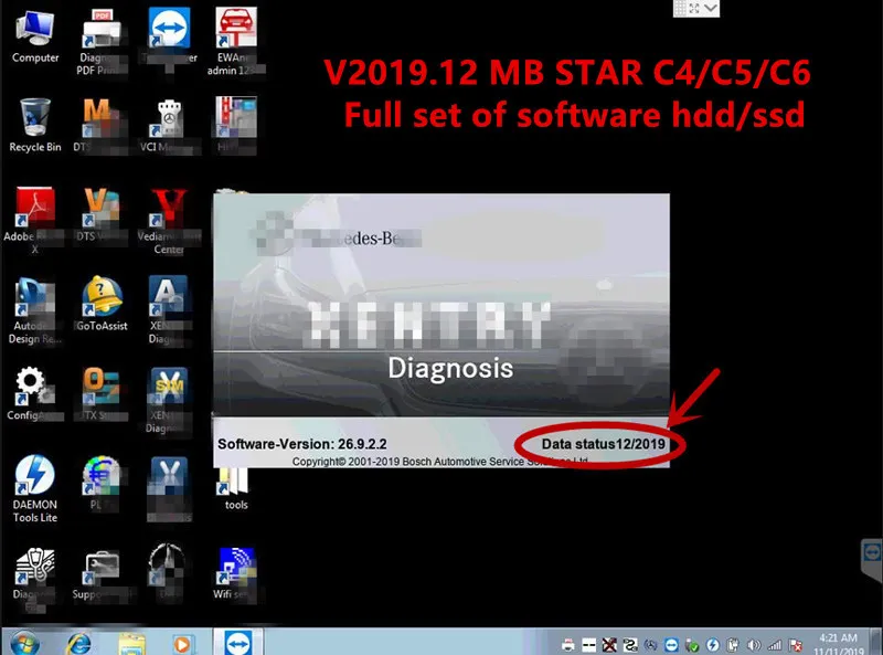 Новейшее комплексное,12 MB STAR C4/C5/C6 полное Программное обеспечение HDD/SSD X-ETRY/d. ts V8.13/v. edamo V5.1.1/d. as/wi. s/