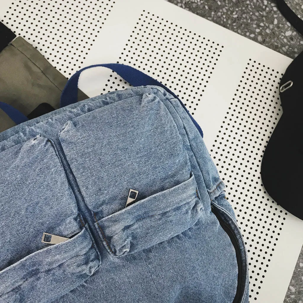 Женские рюкзаки Mochila, Женская винтажная сумка на плечо, деним, Ретро стиль, порт, ветер, Harajuku, Студенческая дорожная сумка, mochilas mujer# YL5