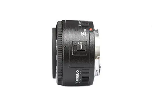 Купить Объектив YongNuo YN35mm F2 1:2 AF/MF широкоугольный объектив с фиксированным фокусным | Объективы для фотоаппаратов (4000624603574)