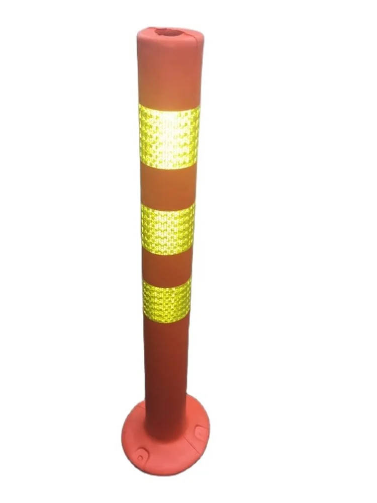 45CM EVA Reflective Safety Soft Standing Pillars Warning Reflective Plastic Road Sign