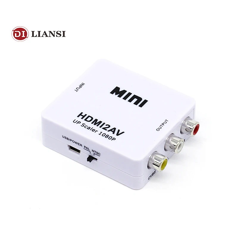

SZ-WXDZ HDMI2AV Mini HD Video Converter Box HDMI to RCA /CVBS AV 1080P HDMI TO AV Scaler for PC HDTV