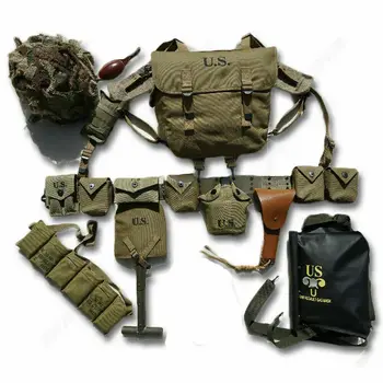 

WWII WW2 US ARMY AIRBORNE M1 EQUIPMENT COMBINATION D-DAY NORMANDY M36 M1911 M1910 M7 SOLDIER MILITARY FIELD WAR REENACTMENTS