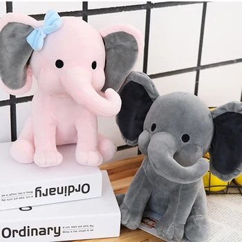 

Appease Baby Elephant Long Nose Elephant Child Doll Plush Toy Christmas Birthday Gift Pet Toys C1745