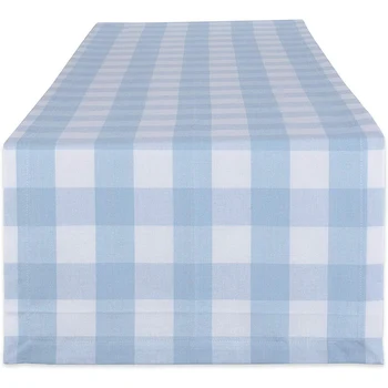 

Collection for Family Dinners, Special Occasions and Everyday Use, Indoor/Outdoor, Table Runner, 14X72,Blue & White