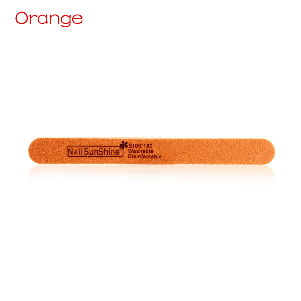 Style 2 Orange 1 шт., 7 цветов, двухсторонняя шлифовальная буферная пилка для ногтей, профессиональная цветная губка, зернистость для дизайна ногтей, педикюр, маникюрные инструменты для ухода за ногтями - Цвет: Style 2 Orange