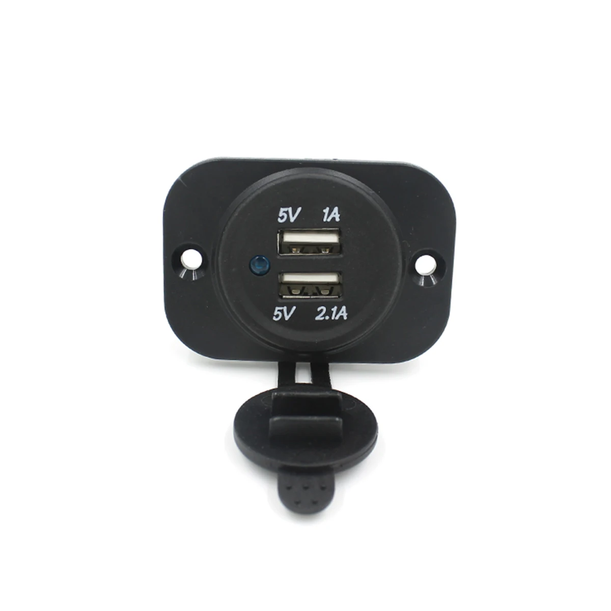 Прочный 12-24V автомобиля с двумя портами USB Зарядное устройство 3.1A Порты и разъёмы в байкерском стиле Зарядное устройство адаптер для телефона/mp3/iPad/gps