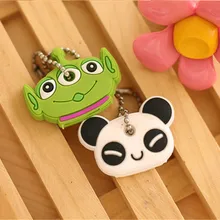 2 шт./компл. с мультяшками силиконовый защитный ключ чехол Крышка для ключей Управление Пылезащитный чехол мелких предметов, косметики, органайзер для аксессуары и принадлежности для дома